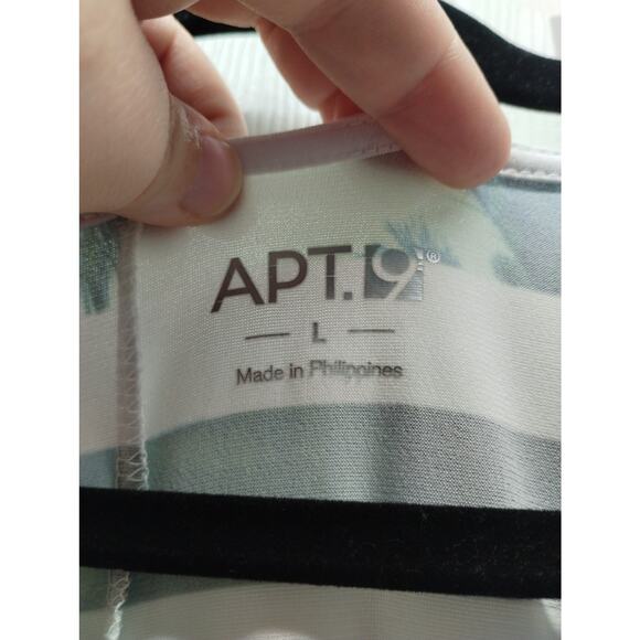 Lot of 2 Apt. 9 Women's Size Large Palm Tree Striped Sleeveless Maxi Dresses - Picture 4 of 9